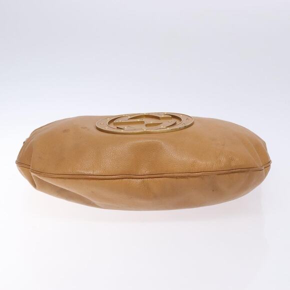 GUCCI Interlocking Shoulder Bag Leather Brown Gold - Picture 10 of 16